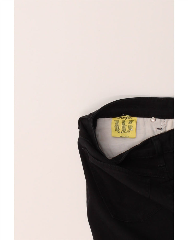 WRANGLER Womens Straight Casual Trousers W33 L28 Black Cotton Vintage Wrangler and Second-Hand Wrangler from Messina Hembry 