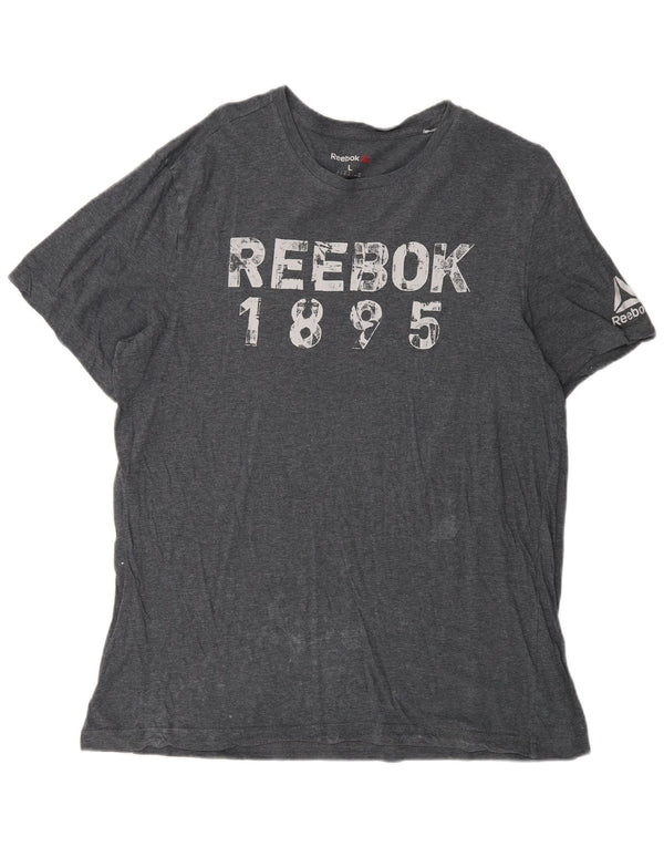 Reebok Camiseta Masculina Graphic Top Grande Cinza