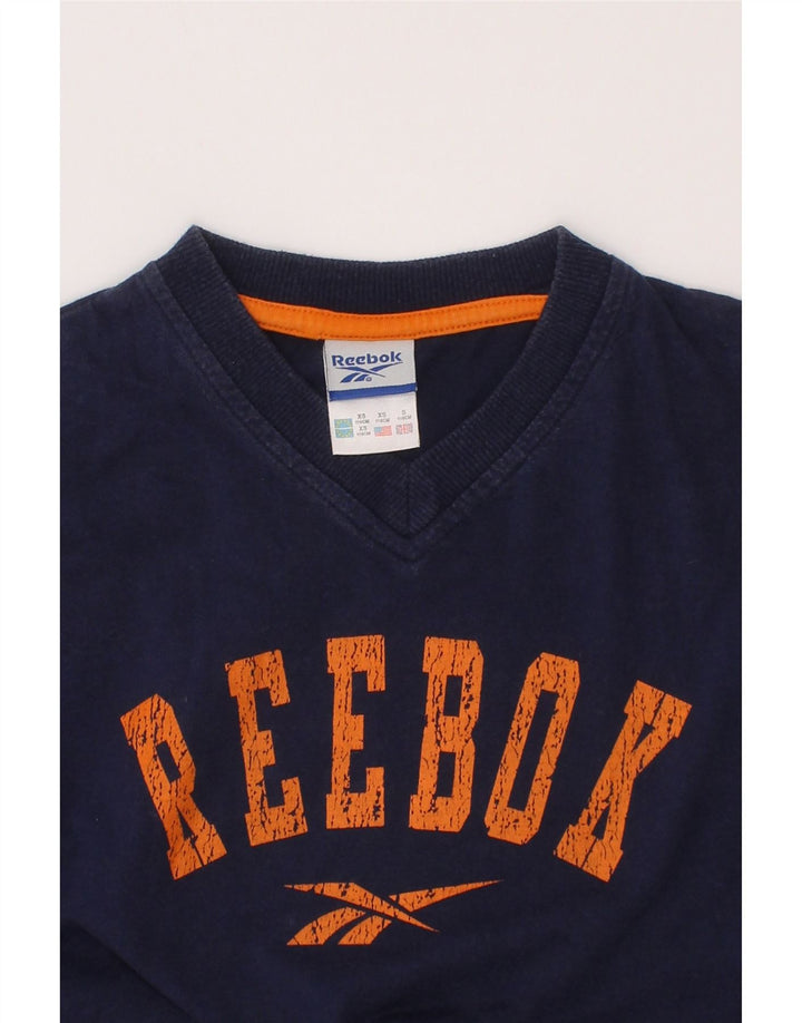 Camiseta Reebok Meninos Graphic Top 5-6 Anos Azul Marinho