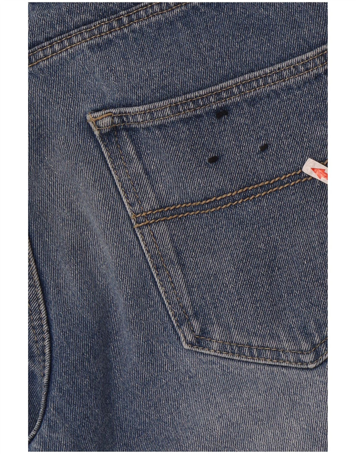 Pierre Cardin Mens Denim Shorts Médio W32 Azul Algodão