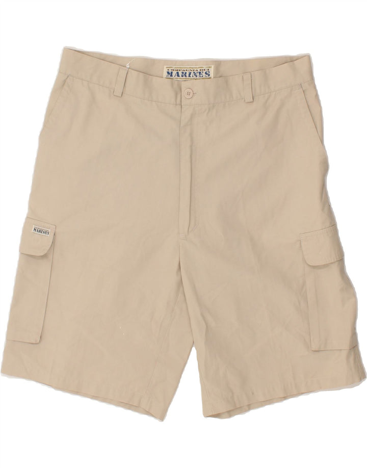 VINTAGE Mens Cargo Shorts W36 Large  Beige Vintage Vintage and Second-Hand Vintage from Messina Hembry 