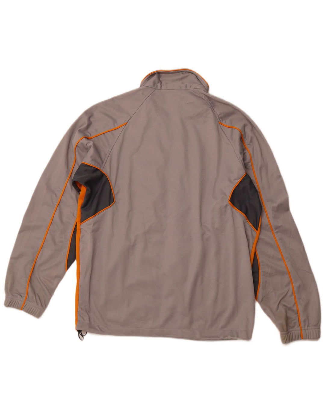 Jaqueta masculina de agasalho BRUGI cinza médio em poliéster colorblock