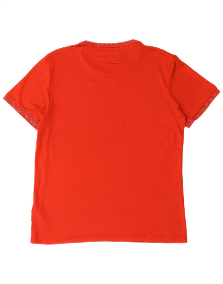 Camiseta masculina Ted Baker tamanho superior 4 grande algodão vermelho