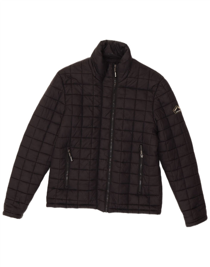 Jaqueta acolchoada masculina Superdry UK 40 grande nylon preto
