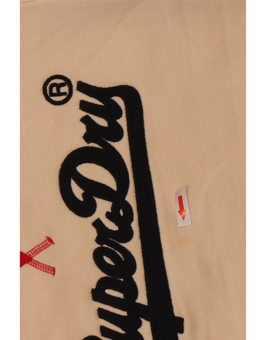 Superdry moletom feminino jumper UK 12 médio off white colorblock