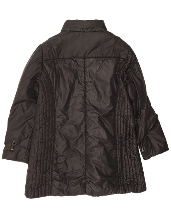 Casaco acolchoado feminino Fiorella Rubino UK 20 2XL preto poliamida