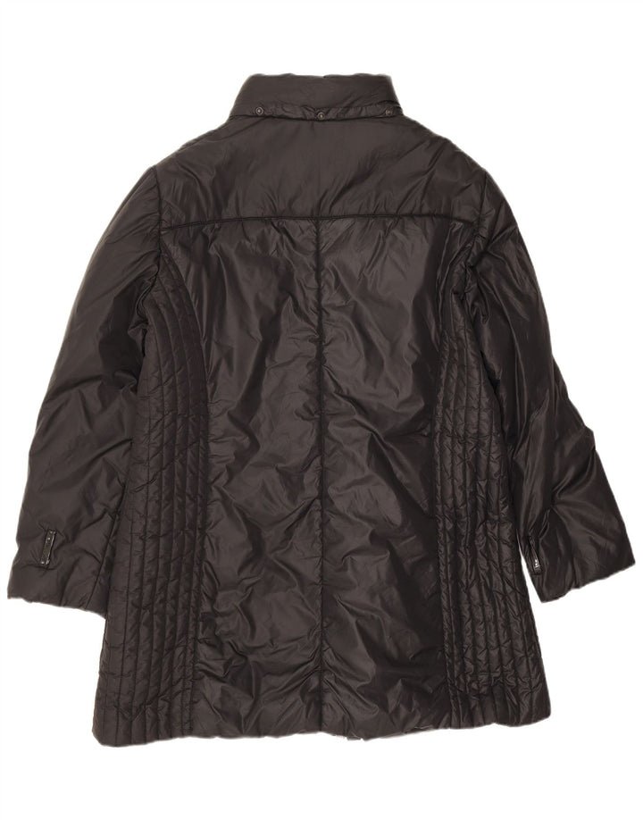 Casaco acolchoado feminino Fiorella Rubino UK 20 2XL preto poliamida