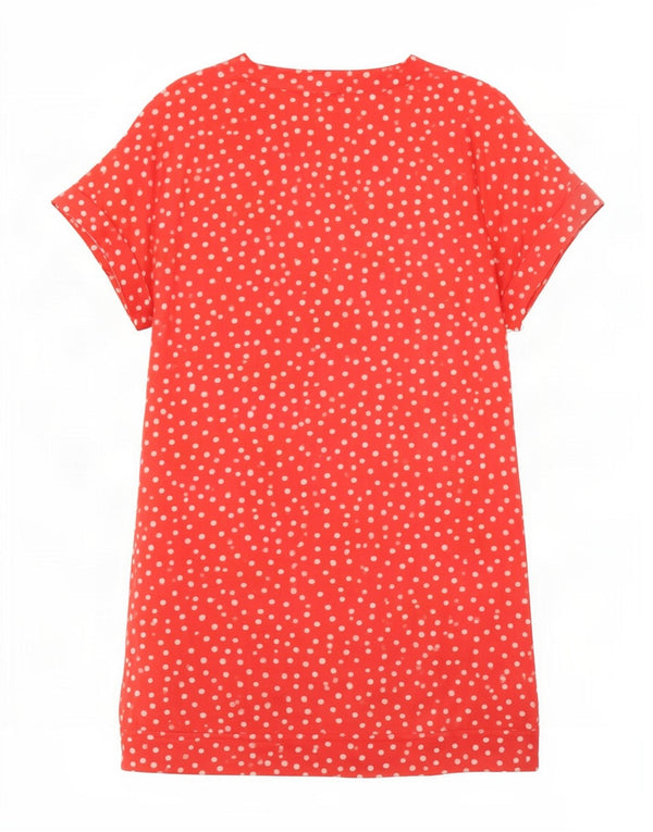 Marks & Spencer Womens Sheath Dress UK 16 Large Red Polka Dot
