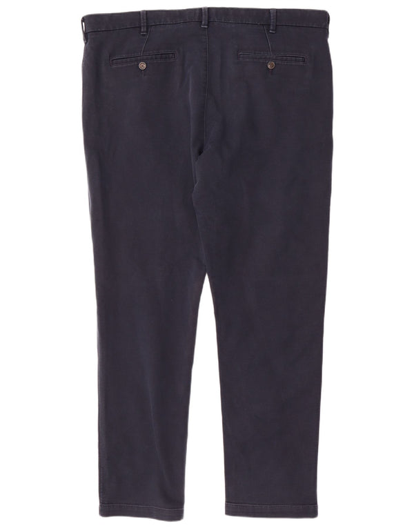 Calça Chino Masculina Slim Marks & Spencer W42 L33 Algodão Azul Marinho