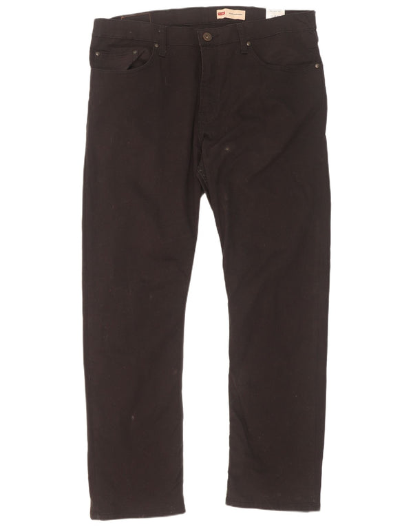 Calça Wrangler masculina slim reta casual W36 L30 algodão preto