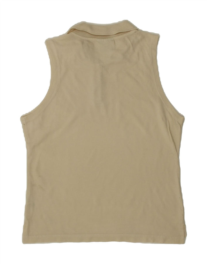 ASICS Womens Sleeveless Polo Shirt UK 18 XL Grey Cotton Vintage Asics and Second-Hand Asics from Messina Hembry 
