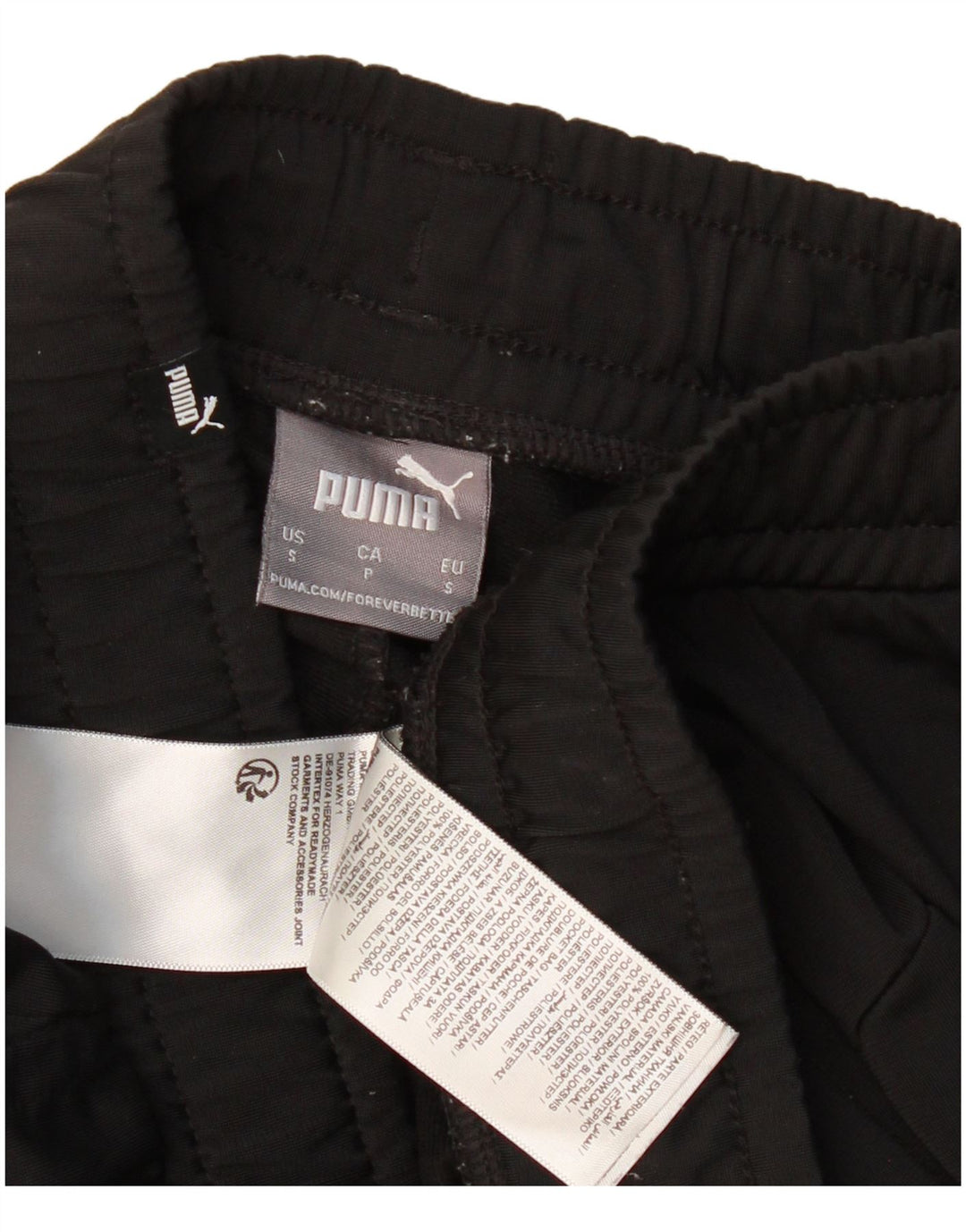 Calça de treino masculina PUMA joggers pequeno poliéster preto