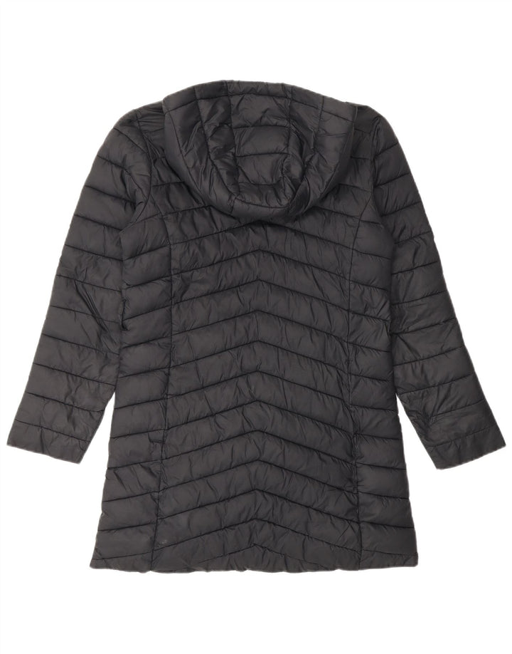 Casaco acolchoado com capuz para meninas Marks & Spencer 10-11 anos preto poliamida