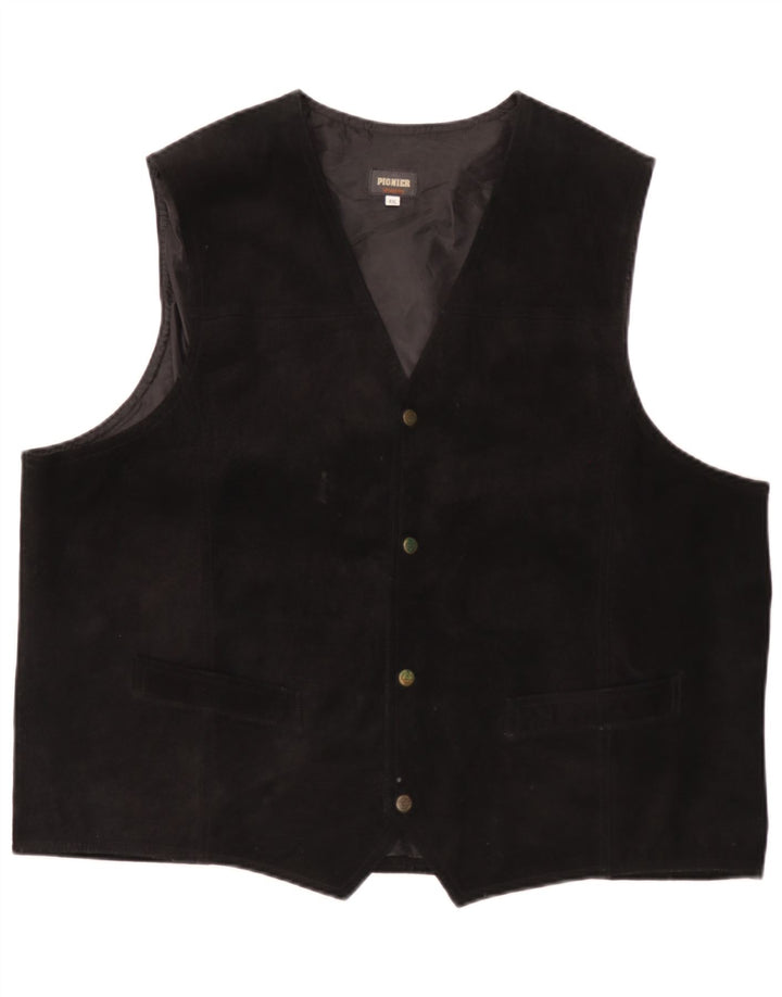 Colete masculino de camurça Pionier 4XL preto