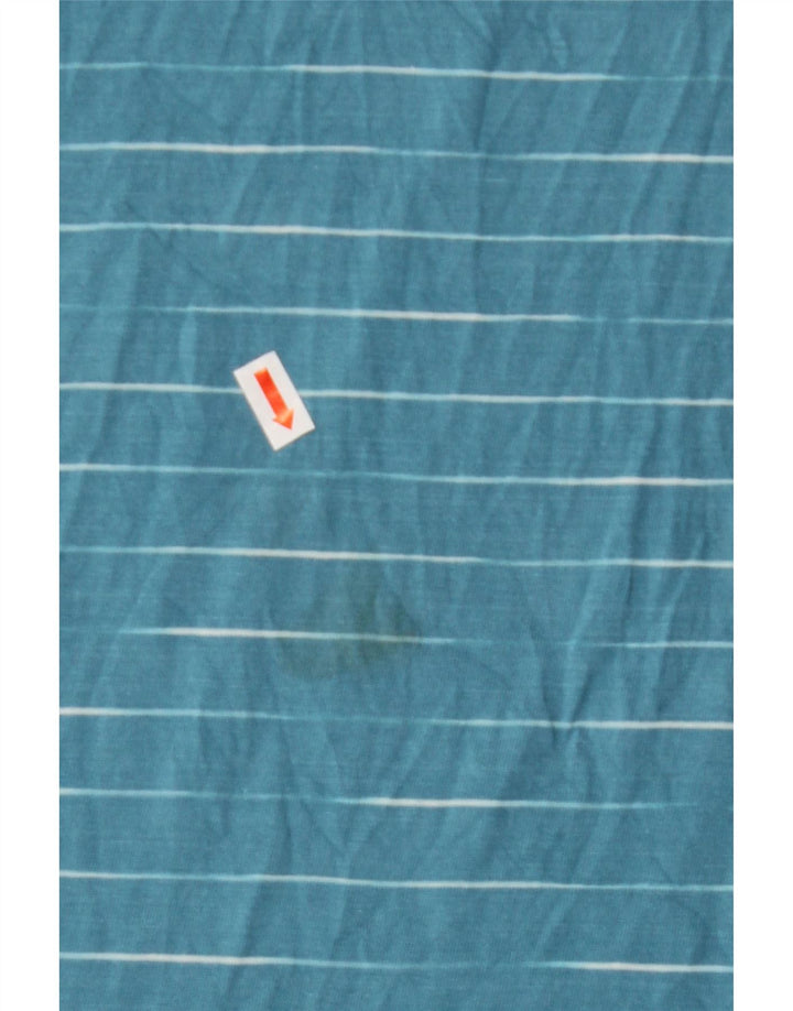 Camiseta masculina WEIRD FISH Top XL algodão listrado azul