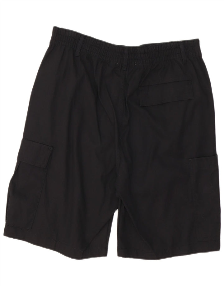 Zara Mens Cargo Shorts EU 42 Grande W32 Algodão Preto