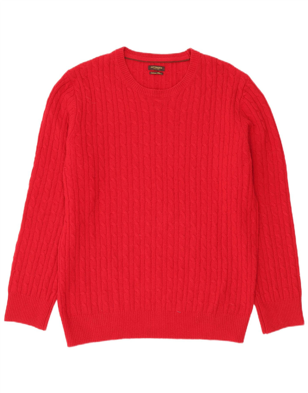 Suéter masculino GUTTERIDGE com gola redonda 2XL vermelho