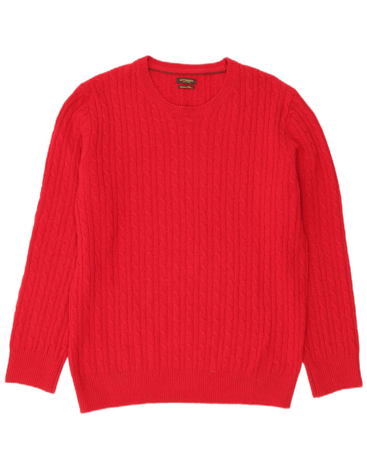 Suéter masculino GUTTERIDGE com gola redonda 2XL vermelho