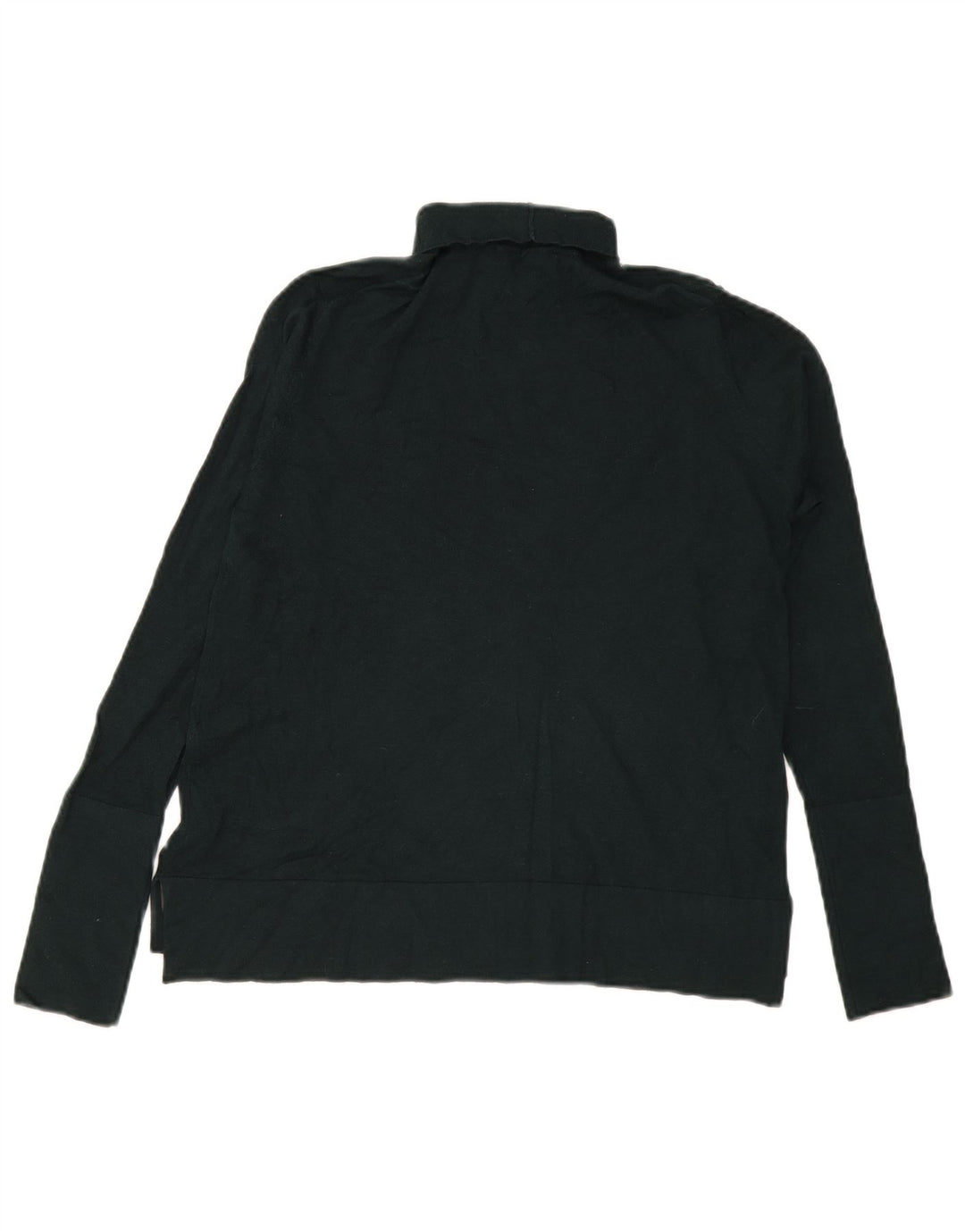 Suéter feminino Zara com gola redonda Reino Unido 14 Modal verde médio