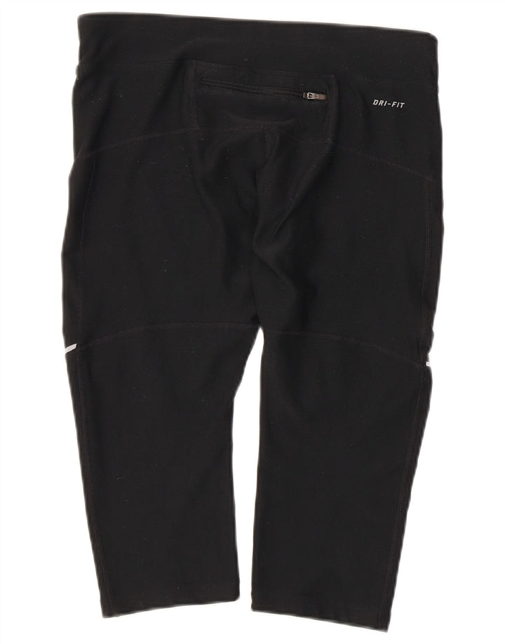 Leggings Nike Capri Femininas UK 14 Médias Pretas Esportes