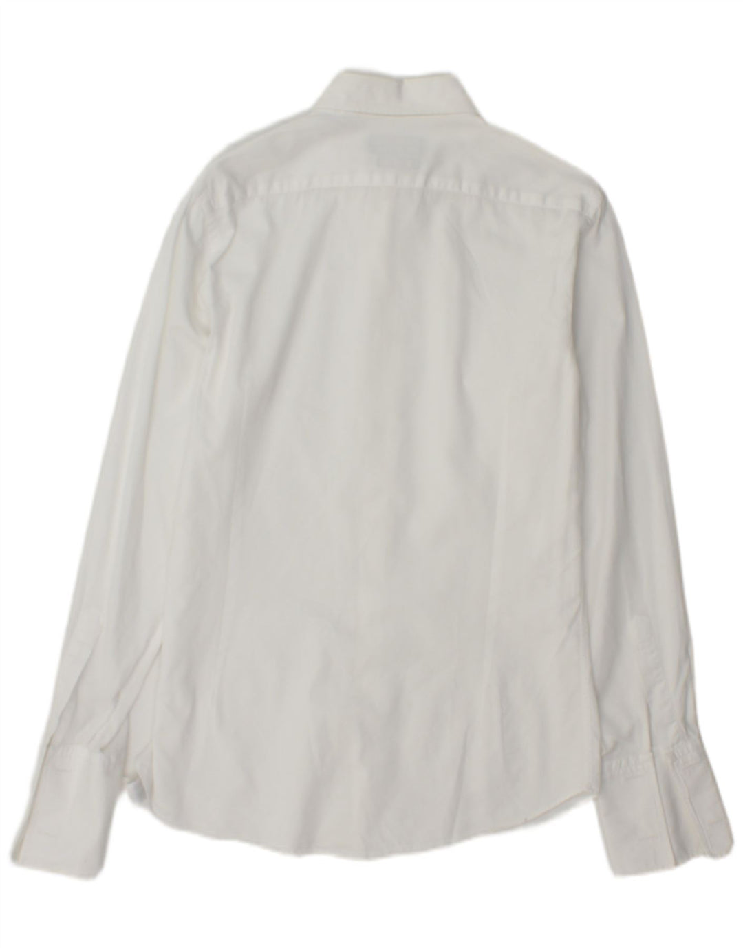 Camisa masculina Massimo Dutti Slim Fit tamanho 39 15 1/2 médio branco