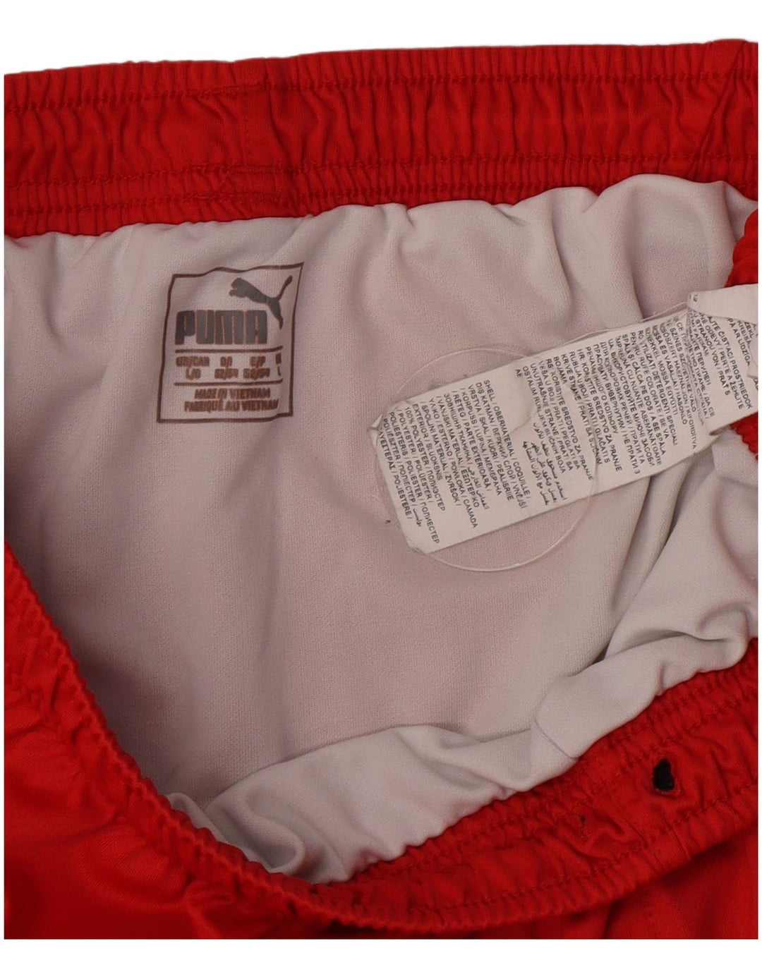 Shorts esportivos masculinos Puma grande poliéster vermelho