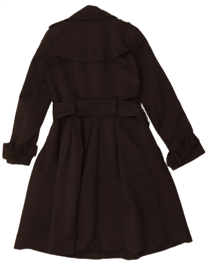 Casaco trench feminino Zara com peito duplo Reino Unido 10 pequeno marrom