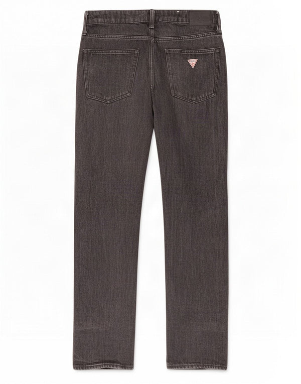 Guess Mens Straight Jeans W32 L32 Algodão Preto