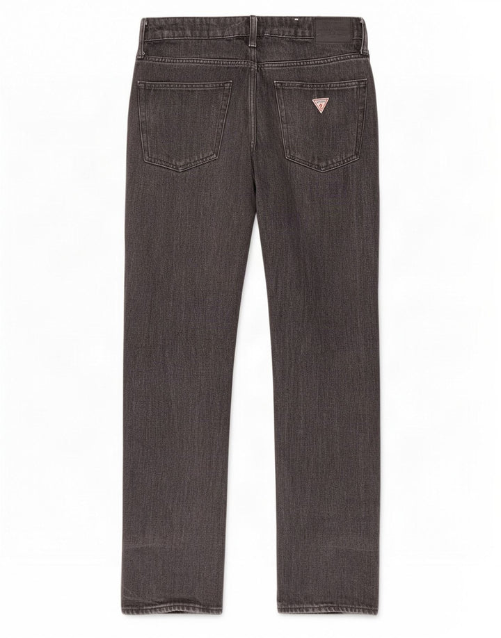 Guess Mens Straight Jeans W32 L32 Algodão Preto