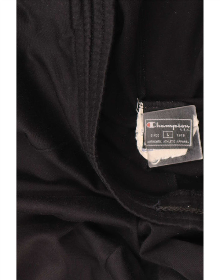 Calça de treino masculina Champion grande poliéster preto