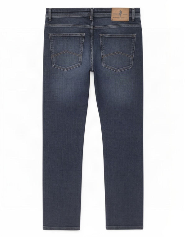 Marlboro Classics Masculino Regular Tapered Jeans W32 L28 Azul Marinho
