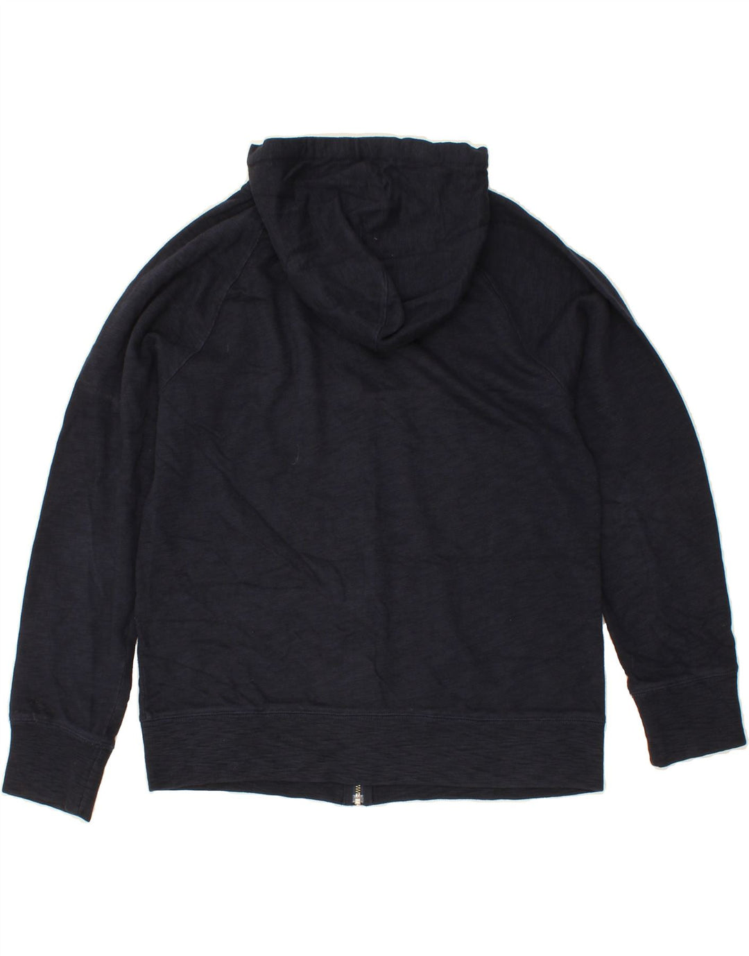 J. CREW Womens Zip Hoodie Sweater UK 18 XL Navy Blue Cotton Vintage J. Crew and Second-Hand J. Crew from Messina Hembry 