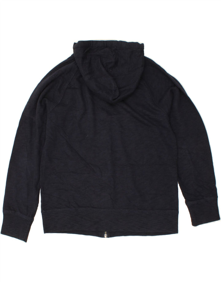 J. CREW Womens Zip Hoodie Sweater UK 18 XL Navy Blue Cotton Vintage J. Crew and Second-Hand J. Crew from Messina Hembry 