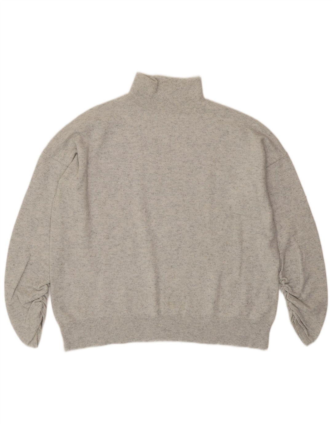 Suéter feminino MINT VELVET com gola tartaruga Reino Unido 14 cinza médio manchado