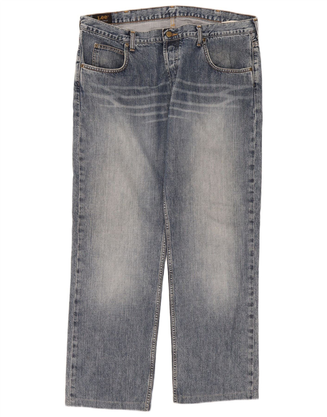 Lee Mens Seattle Straight Jeans W40 L31 Azul Algodão