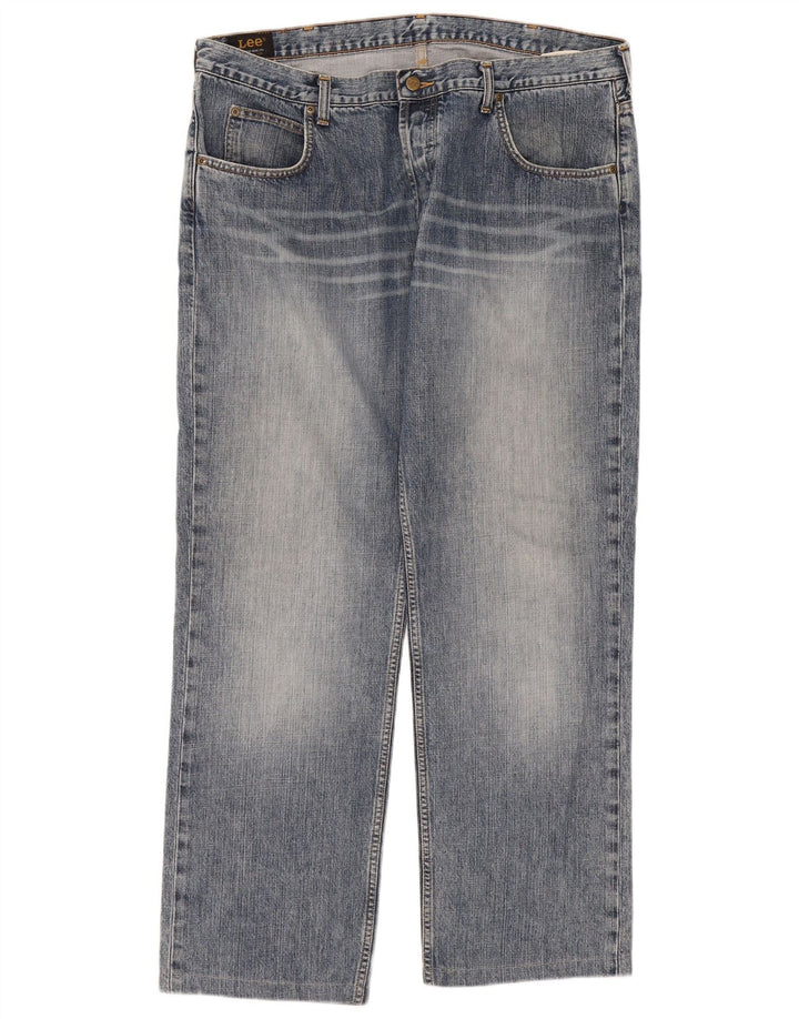 Lee Mens Seattle Straight Jeans W40 L31 Azul Algodão