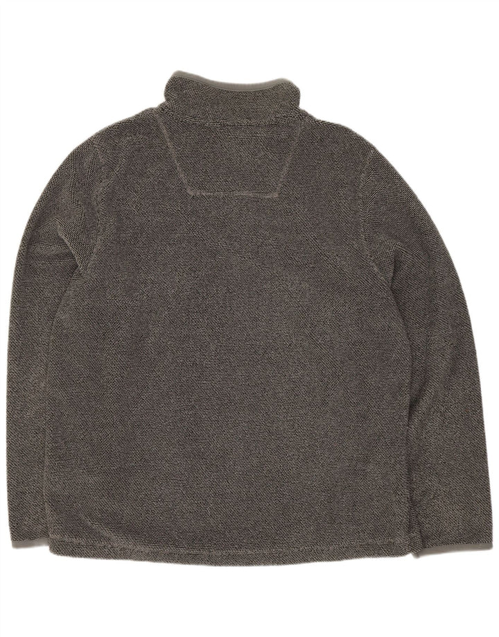 Weird Fish Masculino Zip Neck Moletom Jumper XL Cinza Poliéster
