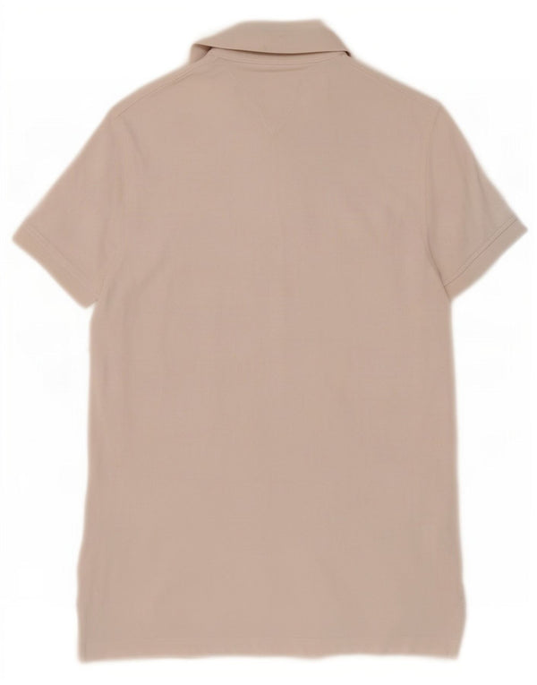 Camisa polo masculina Tommy Hilfiger Slim Fit XS algodão branco