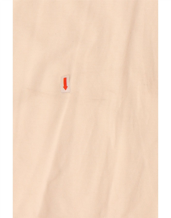 SERGIO TACCHINI Camisa polo masculina EU 50 médio off white algodão geométrico