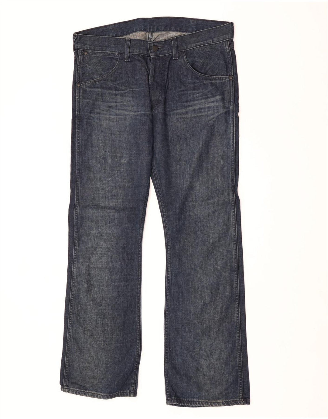 Wrangler feminino bootcut jeans W34 L32 azul algodão