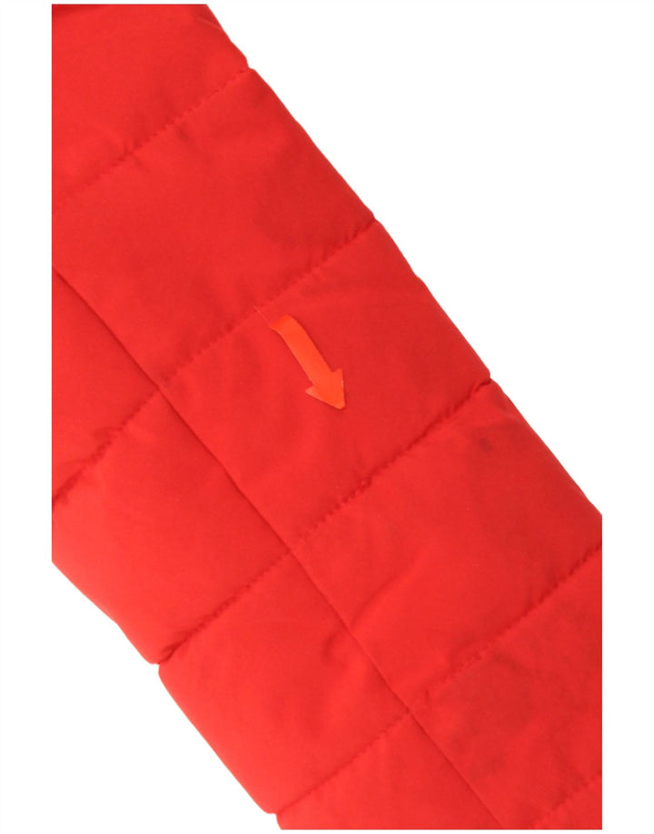 Jaqueta acolchoada com capuz superdimensionada feminina Superdry UK 10 poliéster vermelho pequeno