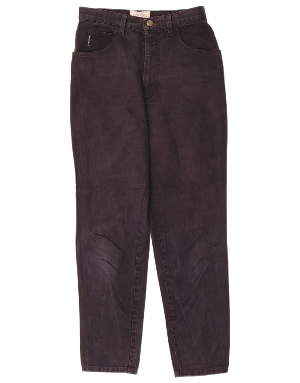 Calça jeans feminina cintura alta Armani W28 L29 algodão preto
