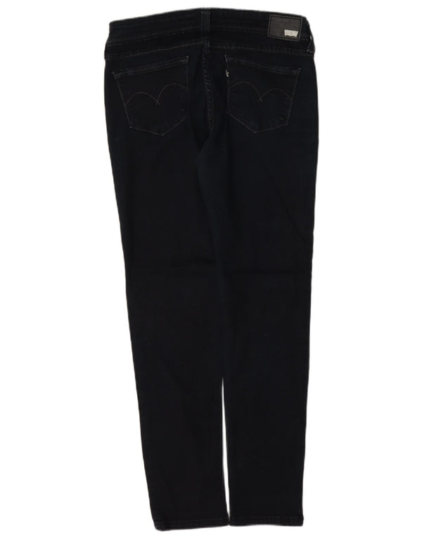 Calça jeans feminina Levi's Demi Curve Skinny US 7 Médio W28 L30 Azul marinho