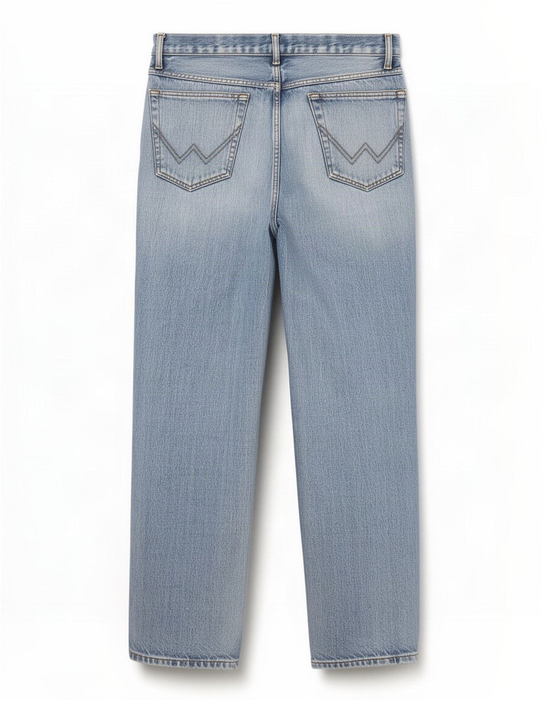 Wrangler feminino Texas Straight Jeans W34 L32 azul algodão