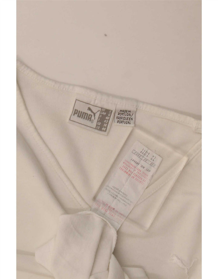 Camiseta feminina Puma UK 14 médio algodão branco