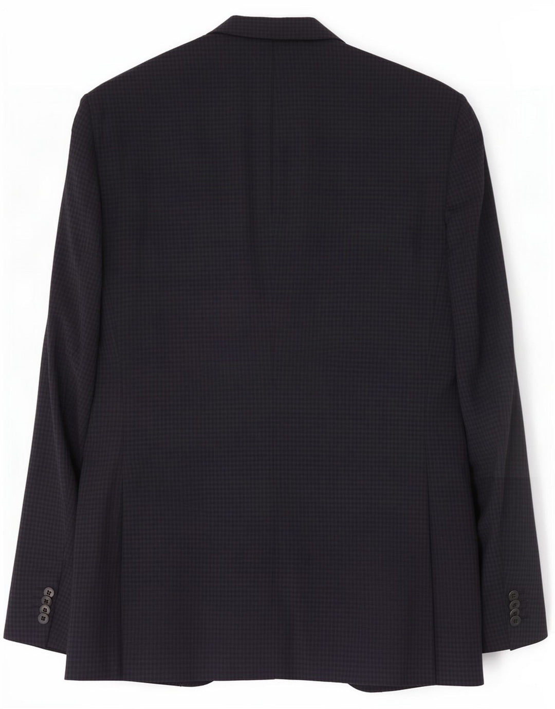 Jaqueta blazer masculina de 2 botões Hub IT 50 grande lã de guingão azul marinho