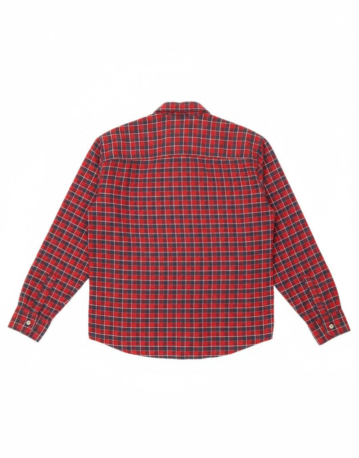 Camisa masculina RIFLE pequena xadrez vermelha
