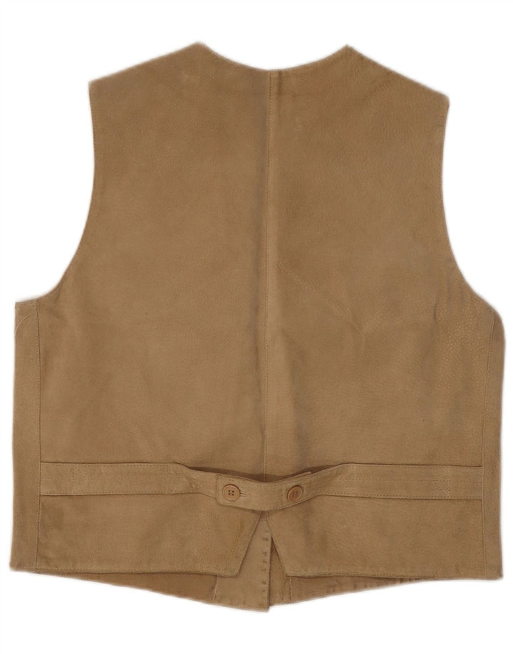 Colete feminino vintage IT 46 grande bege