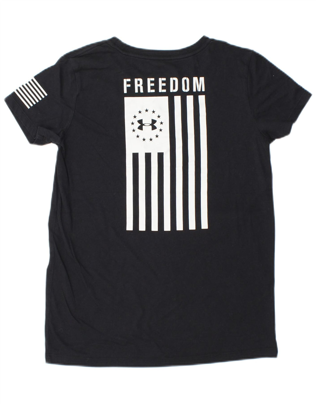 Camiseta gráfica feminina UNDER ARMOUR UK 6 XS listrada preta