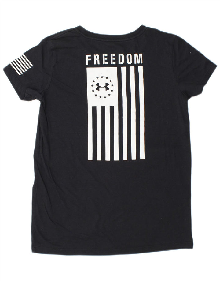 Camiseta gráfica feminina UNDER ARMOUR UK 6 XS listrada preta